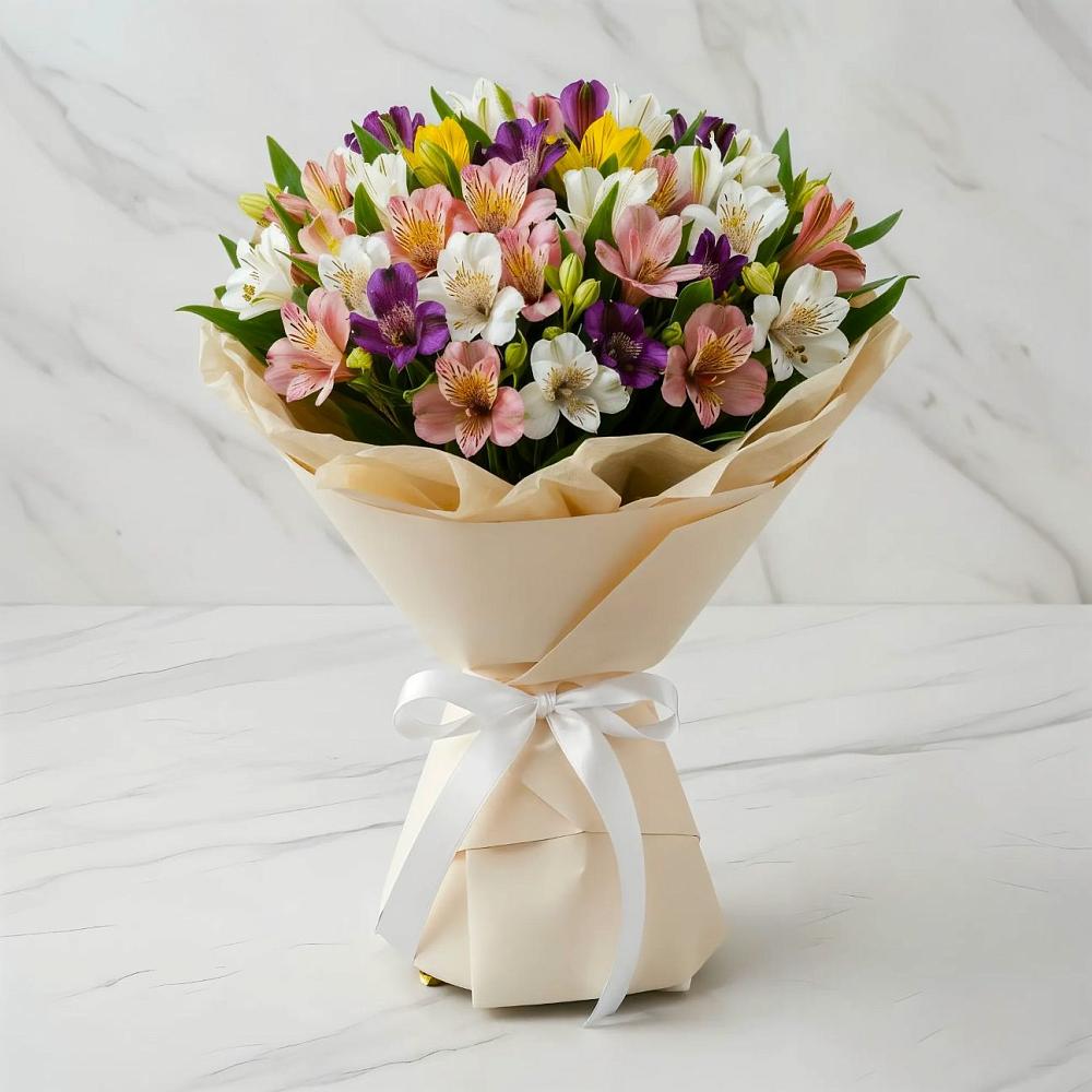 Букет цветов из: Альстромерии в Уруссу