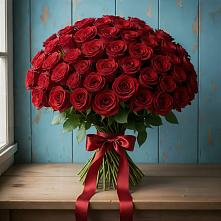 Букет Красные розы Блэк Меджик в Уруссу