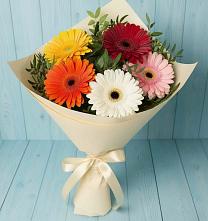 Букет цветов из:  Герберы в Уруссу