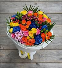 Букет цветов из:  Розы и Хризантемы в Уруссу