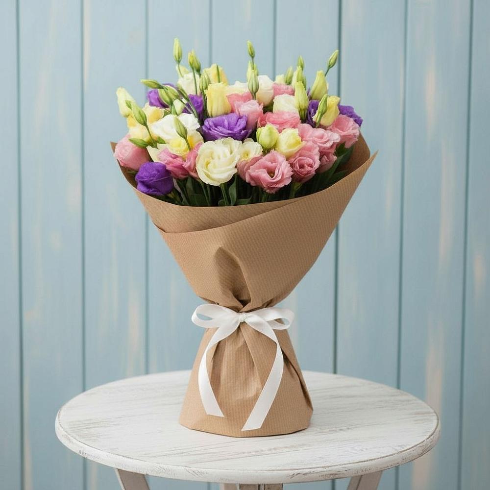 Букет цветов из: Лизиантусы в Уруссу