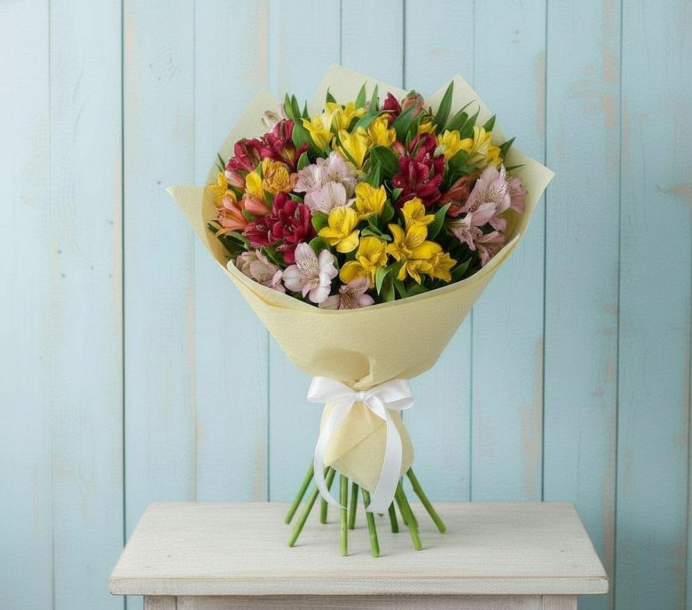 Букет цветов из: Альстромерии в Уруссу